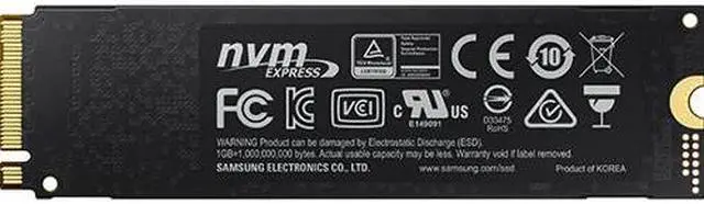 Alt view image 4 of 6 - SAMSUNG 970 EVO M.2 2280 250GB PCIe Gen 3.0 x4, NVMe 1.3 V-NAND 3-bit MLC Internal Solid State Drive (SSD) MZ-V7E250E