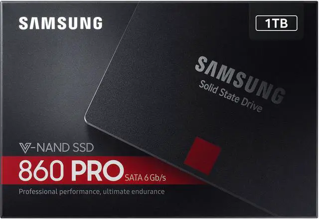 Alt view image 4 of 16 - Samsung - MZ-76P1T0E - Samsung TDSourcing 860 PRO MZ-76P1T0E - Solid state drive - encrypted - 1 TB - internal - 2.5 - SATA 6Gb/s - buffer: 1 GB - 256-bit AES - TCG Opal Encryption 2.0