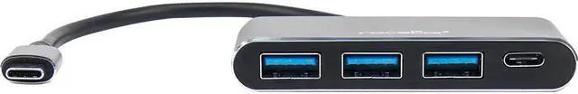 Alt view image 5 of 12 - Rocstor Y10A200-A1 Premium USB C Hub - 4 Port USB-C to USB-A