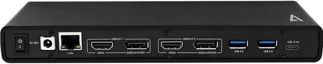 Alt view image 4 of 20 - V7 NETWORKING UCDDS-1N UCDDS-1N UNIVERSAL USB-C 4K
