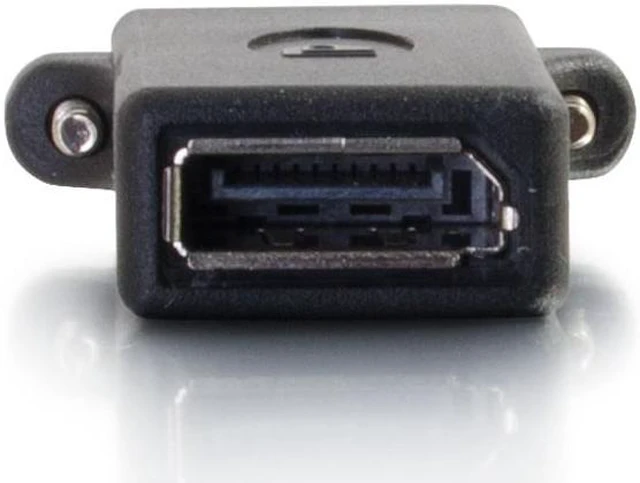 Alt view image 2 of 9 - C2g Displayport Female To Female Panel Mount Coupler