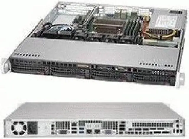 Alt view image 4 of 8 - Supermicro CS CSE-813MFTQC-350CB2 1U SuperChassis 813MFTQC-350CB2