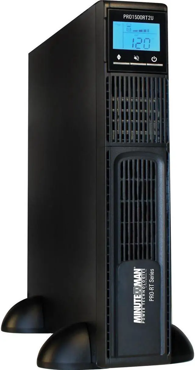 Alt view image 2 of 11 - Minuteman PRO1500RT2U PRO-RT 1500VA Tower/Rack/Wall Mountable UPS - 2U Tower/Rack/Wall Mountable - 4 Minute Stand-by - 120 V AC Input - 120 V AC Output - 8 x NEMA 5-15R Receptacle(s)