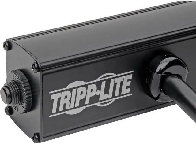 Main image of Tripp Lite Power Strip Right-Angle 5-15R 4 Outlet 6ft Cord 5-15P 24in Black