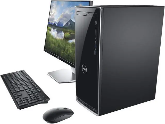 Alt view image 4 of 10 - Dell Inspiron SBR16 3670 Desktop Computer i5-8400 12GB 1TB HDD W10P