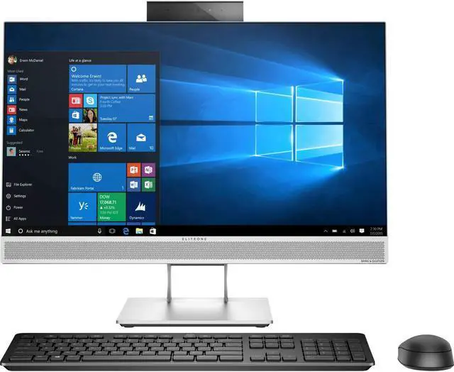 Alt view image 3 of 9 - HP EliteOne 800 G4 All-in-One Computer - Intel Core i5 (8th Gen) i5-8500 3.00 GHz - 8 GB DDR4 - 256 GB SSD - 23.8" FHD IPS Anti-glare - Windows 10 Pro 64-Bit (English) - DVD-Writer - English Keyboard