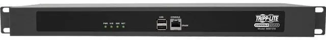 Alt view image 2 of 16 - Tripp Lite Serial Console Server 16-Port 2 USB Ports Dual GbE 4 Gb Flash 1U - Twisted Pair - 2 x Network (RJ-45) - 2 x USB - 16 x Serial Port - 10/100/1000Base-T - Gigabit Ethernet - Desktop, Rack-mou