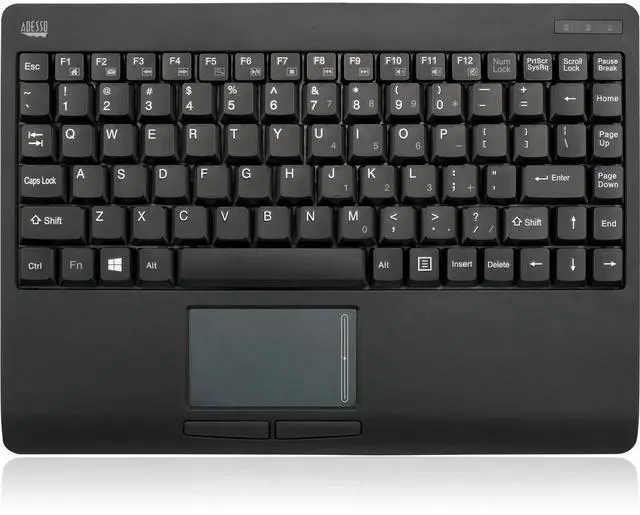 Alt view image 4 of 20 - Adesso SlimTouch 4110 Wireless Mini Touchpad Keyboard