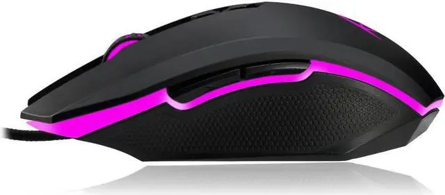 Alt view image 3 of 9 - Adesso iMouse X2 - Multi-Color 7-Button Programmable Gaming Mouse