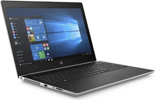 Main image of HP Laptop ProBook Intel Core i5-7200U 4GB Memory 500GB HDD Intel HD Graphics 620 15.6" Non-Touch Screen Windows 10 Pro 64-bit 450 G5 (5HT18UT#ABA)