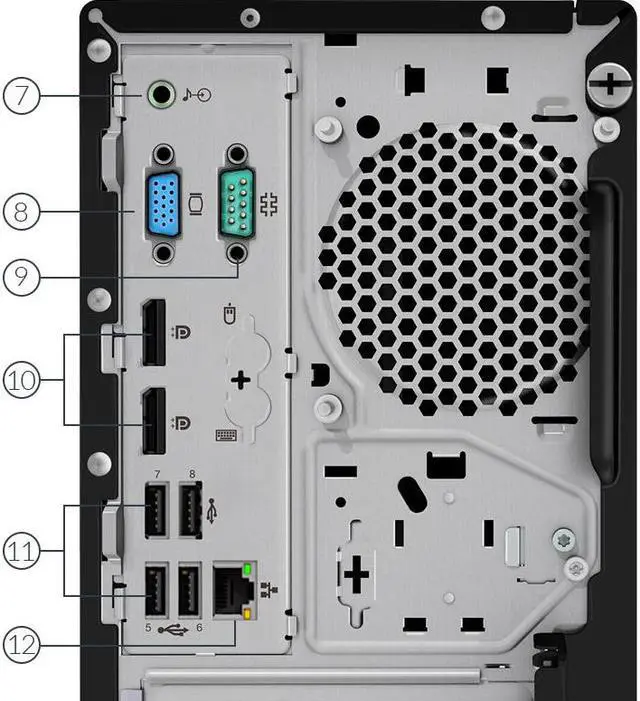 Alt view image 3 of 7 - Lenovo ThinkCentre M720t 10SQ003BUS Desktop Computer - Intel Core i7 (8th Gen) i7-8700 3.20 GHz - 16 GB DDR4 SDRAM - 512 GB NVMe SSD - Windows 10 Pro 64-bit (English) - Tower