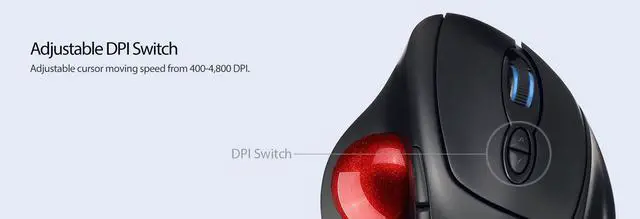 Alt view image 3 of 20 - ADESSO INC. iMouse T30 Wireless Optical Trackball