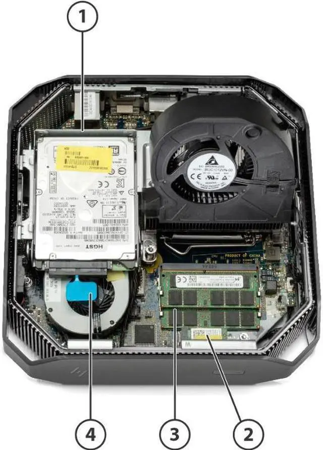 Alt view image 3 of 10 - HP Desktop PC Z2 Mini G4 Intel Core i7-8700 8GB DDR4 256GB SSD Intel UHD Graphics 630 Windows 10 Pro 64-bit