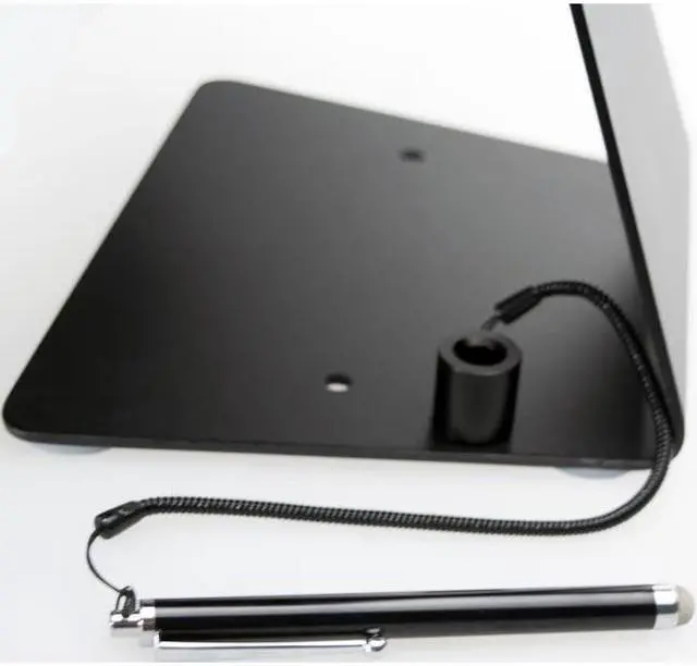 Alt view image 3 of 20 - Cta Digital Desktop Anti-Theft Stand Ipad Black Case Rotates 360 Degrees