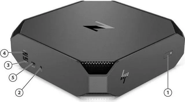 Alt view image 4 of 10 - HP Desktop PC Z2 Mini G4 Intel Core i7-8700 8GB DDR4 256GB SSD Intel UHD Graphics 630 Windows 10 Pro 64-bit