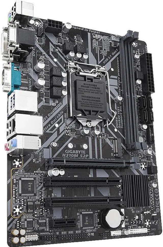 Alt view image 9 of 12 - GIGABYTE H310M S2P LGA 1151 (300 Series) Intel H310 HDMI USB 3.1 Micro ATX Intel Motherboard