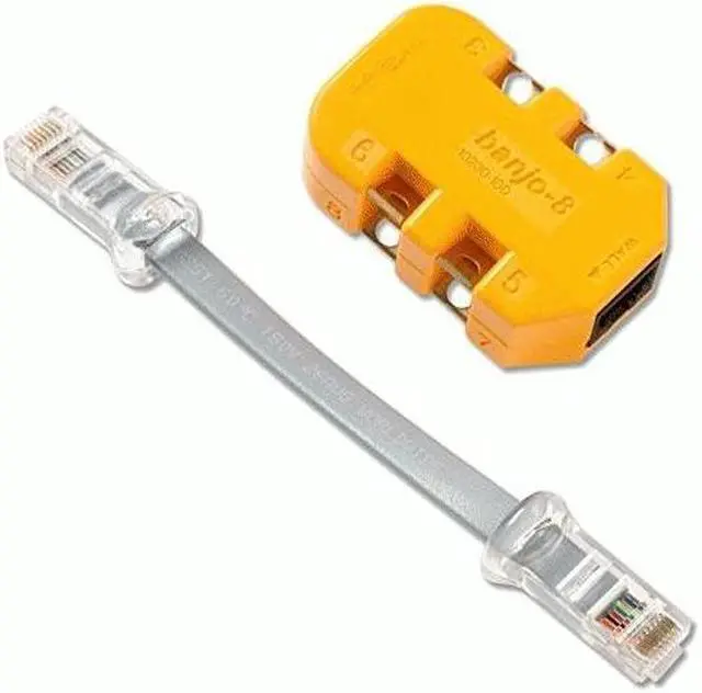 Alt view image 2 of 7 - Fluke Networks 10230101 8-Wire In-line Modular Adapter with K-Plug