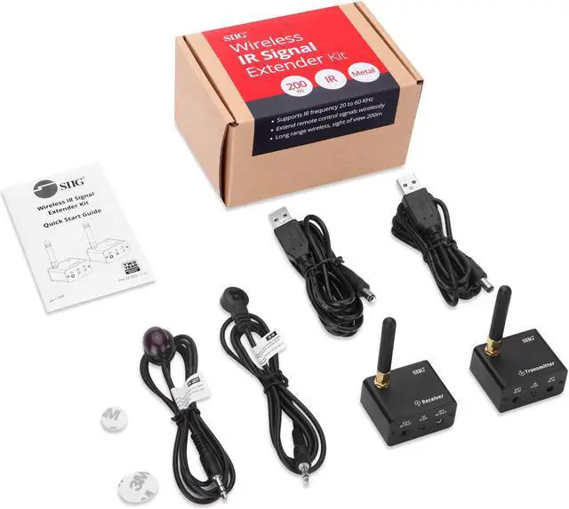 Alt view image 10 of 11 - Siig Wireless IR Signal Extender Kit (CE-RC0111-S1)