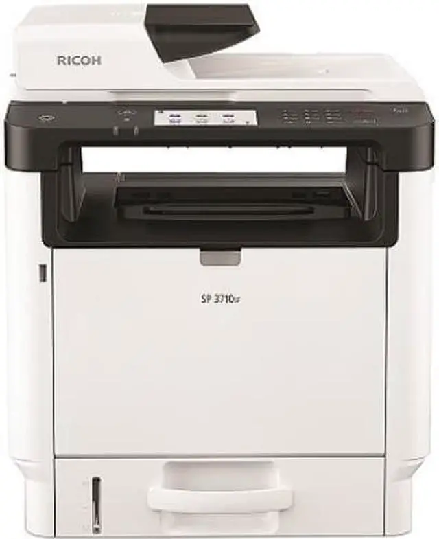 Main image of Ricoh SP 3710SF Laser Multifunction Printer - Monochrome - Plain Paper Print - Desktop - Copier/Fax/Printer/Scanner - 34 ppm Mono Print - 1200 x 1200 dpi Print - Automatic Duplex Print - 1 x Duplex Au