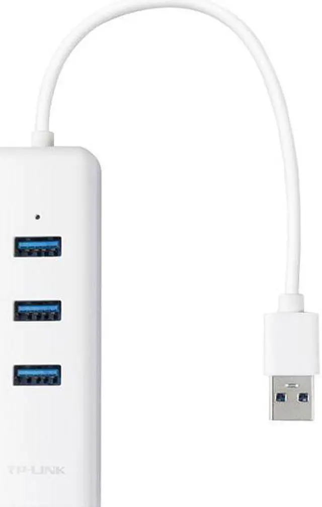 Alt view image 7 of 20 - TP-Link USB 3.0 to Ethernet Adapter, Portable 3-port USB Hub with 1 Gigabit RJ45 Ethernet Port Network Adapter, Supports Windows 7/8/8.1/10, Mac OS X (10.6-10.14), Linux OS and Chrome OS