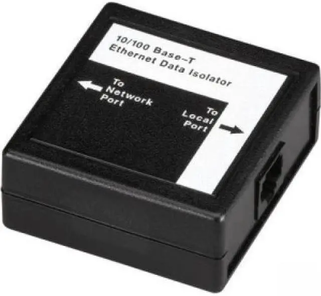 Alt view image 2 of 11 - Black Box Ethernet Data Isolator - 2 x RJ-45 - Ethernet