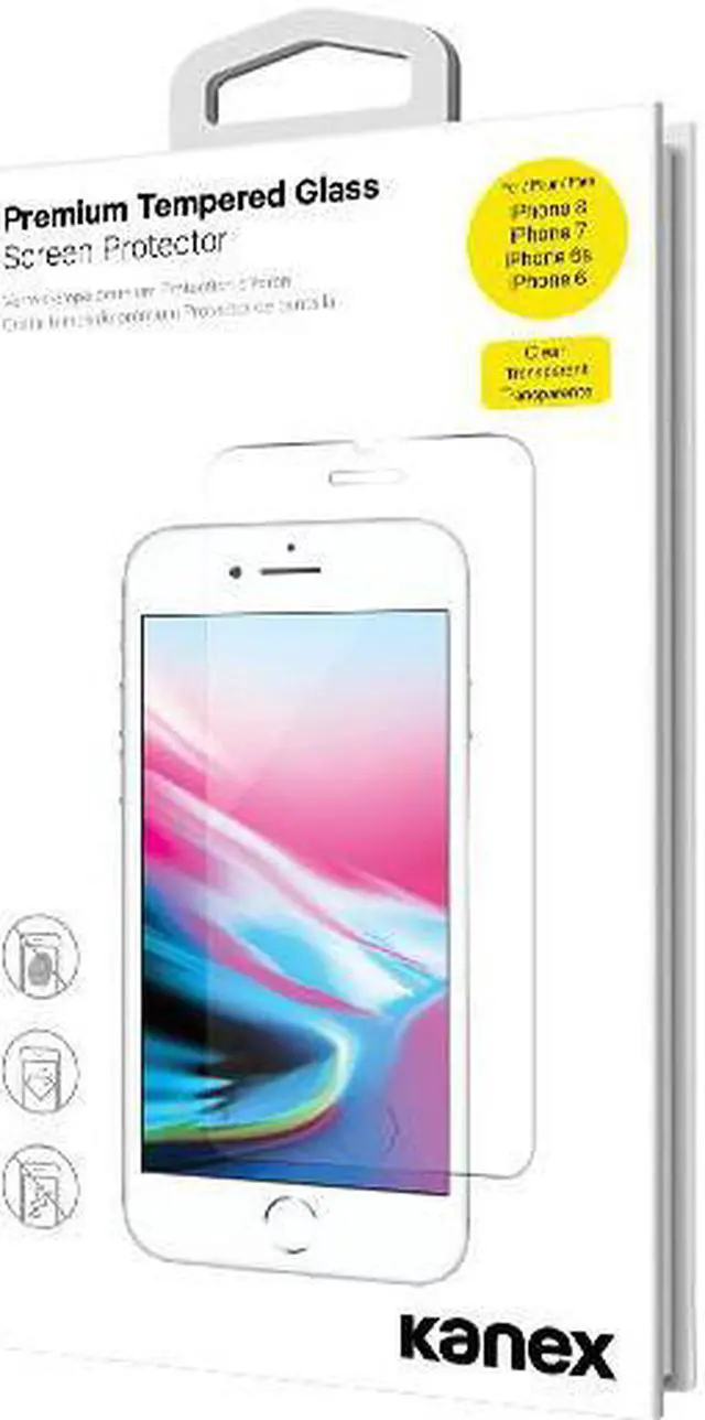 Main image of Kanex K184-1258-876P Premium Glass Screen Protector for iPhone 8 Plus, 7 Plus/6 Plus/6s Plus
