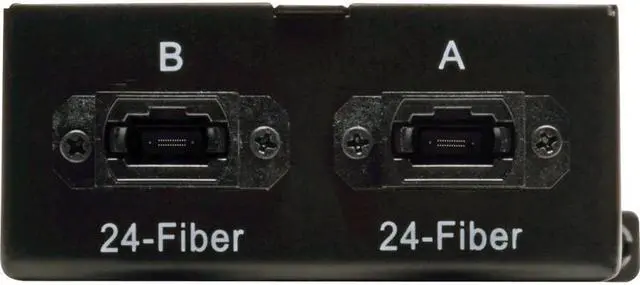 Alt view image 8 of 17 - Tripp Lite 2 x 24 Fiber MTP/MPO to 6 x 12 Fiber MTP/MPO Breakout Cassette (N482-2M24-6M12)