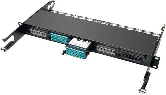 Alt view image 9 of 17 - Tripp Lite 2 x 24 Fiber MTP/MPO to 6 x 12 Fiber MTP/MPO Breakout Cassette (N482-2M24-6M12)