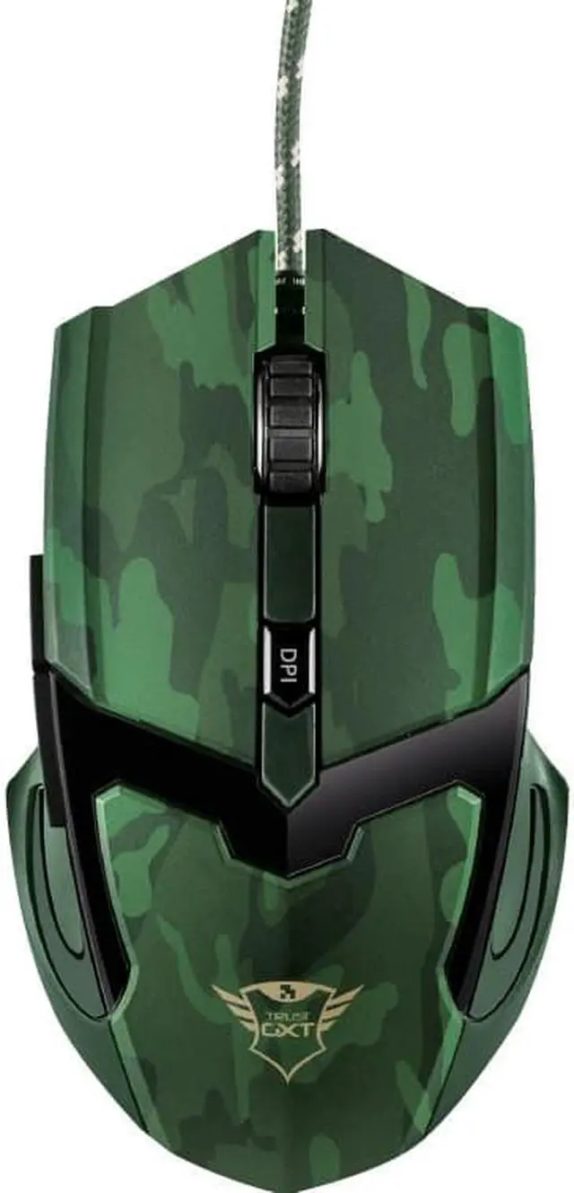 Alt view image 3 of 5 - Trust GXT 101D Gav Optical Gaming Mouse (Jungle Camo) - Accurate 4800 dpi Gaming Mouse with 6 Buttons