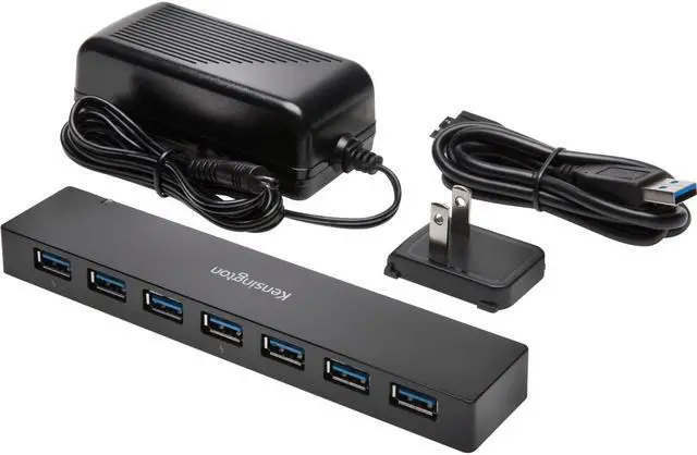Alt view image 4 of 19 - Kensington K39123AM USB 3.0 7-Port Hub with Charging