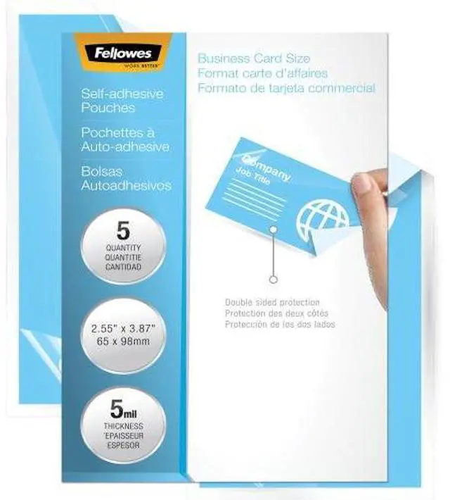 Alt view image 3 of 16 - Fellowes Laminating Pouches 5 2-7/8x4-1/8`` 5220701