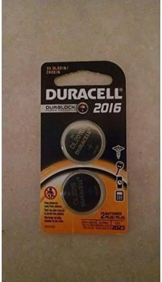 Alt view image 3 of 20 - Duracell CR2016 Lithium Coin Cell Batteries - 75mAh  - 2 Piece Retail Packaging