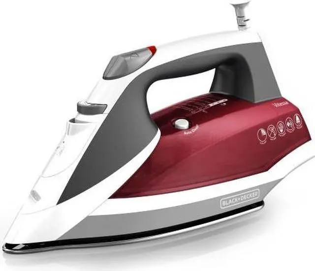 Alt view image 4 of 7 - BLACK+DECKER IR2050 Vitessa Advanced Steam Iron with Dual-Position Cord, Red