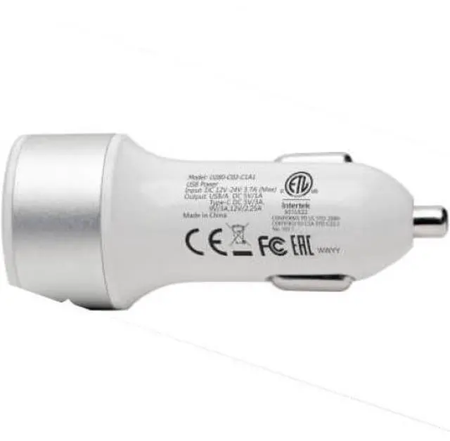 Alt view image 5 of 11 - DUAL-PORT USB CAR CHARGER WITH PD CHARGING - USB TYPE C (27W) & USB TYPE A (5V 1