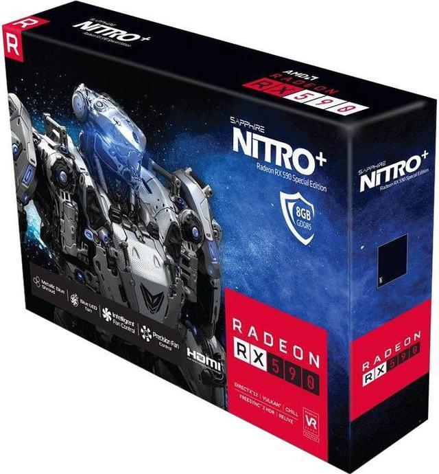 Sapphire NITRO+ Radeon RX 590 Graphic Card - 1.56 GHz Boost Clock