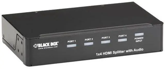 Alt view image 3 of 3 - BLACK BOX AVSP-HDMI1X4 1 X 4 HDMI SPLITTER WITH AUDIO