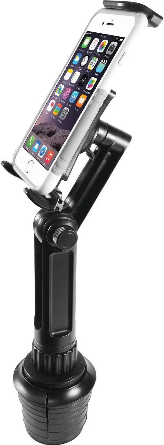 Alt view image 8 of 17 - Macally Black 10-inch Super-Long Car Cup Mount Holder for iPad / Tablet and iPhone / Smartphone MCUPPRO