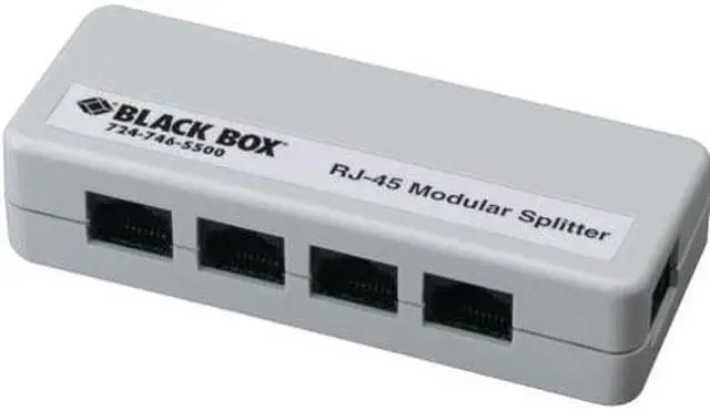Alt view image 2 of 5 - Black Box RJ-45 Modular Splitter, 5-Position, 8 x 8, Unshielded, A Pinning (fm800-r2)