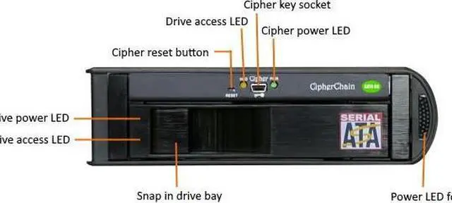 Addonics Sapphire Cipher II SSN6G-256U31 Drive Enclosure External ...