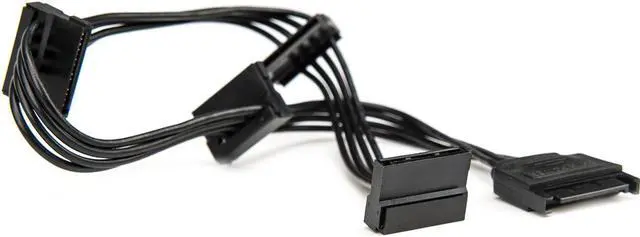 Alt view image 3 of 11 - Rocstor Splitter Cord - for Hard Drive, Solid State Drive, Optical Drive - Black
