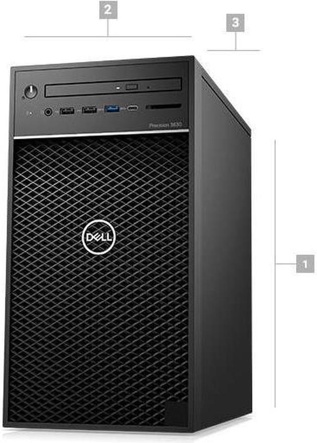 Alt view image 5 of 11 - Dell Precision 3000 3630 Workstation - Intel Core i5 (8th Gen) i5-8500 Hexa-core (6 Core) 3 GHz - 8 GB DDR4 SDRAM - 1 TB HDD - Intel UHD Graphics 630 Graphics - Windows 10 Pro 64-bit (English/Frenc