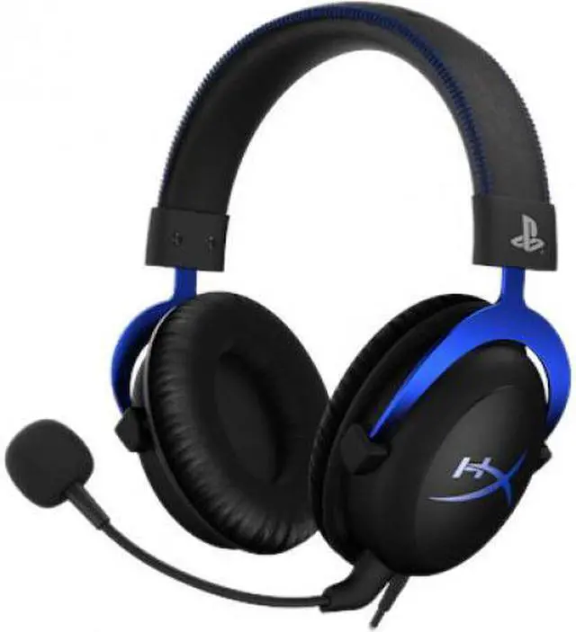 Alt view image 5 of 20 - HyperX Cloud Headset - Stereo - Blue - Mini-phone - Wired - 41 Ohm - 15 Hz - 25 kHz - Over-the-head - Binaural - Circumaural - 4.27 ft Cable - Electret, Condenser, Noise Cancelling Microphone