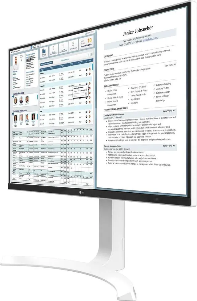 Alt view image 2 of 20 - LG 27HJ712C-W 27 IPS 3840 x 2160 LED Monitor Mega HDMIx2 DisplayPort USB 3.0 White