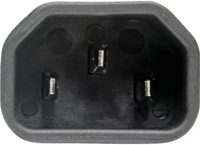 Alt view image 2 of 8 - Tripp Lite IEC C14 to IEC C5 Power Cord Adapter - 10A 250V Black