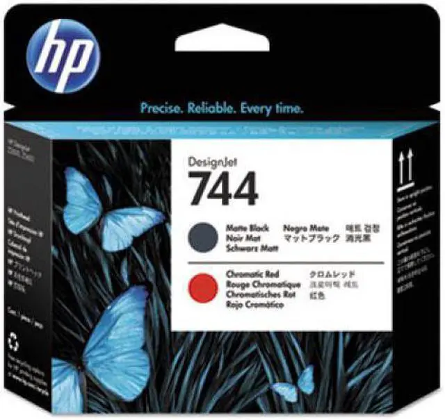 Main image of HP 744 Matte Black/Chromatic Red DesignJet Printhead, F9J88A