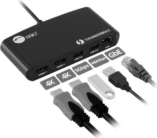Alt view image 3 of 17 - THUNDERBOLT3 TO DUAL HDMI