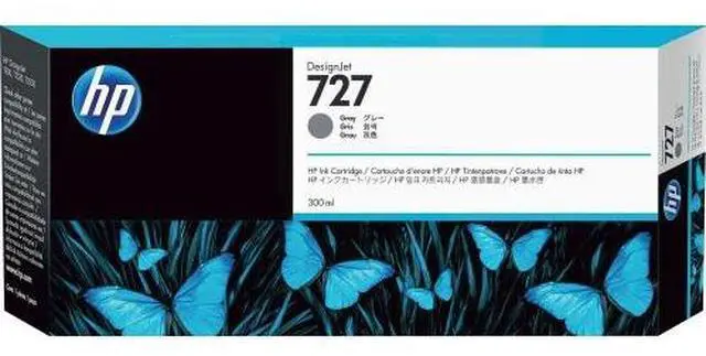 Alt view image 3 of 20 - HP 727 300-ml Gray DesignJet Ink Cartridge, F9J80A