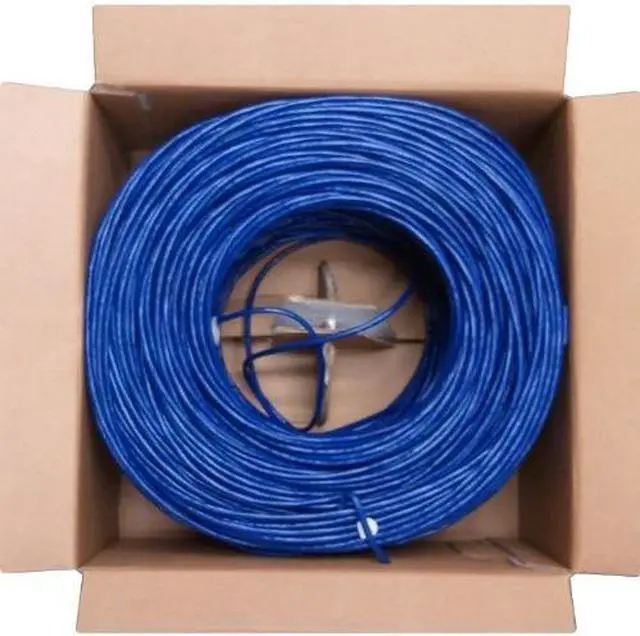Alt view image 3 of 9 - 4xem 4XCAT61000BL 1000Ft Cat6 Blue 24Awg Network Utp Solid Cable 350Mhz Life Warr