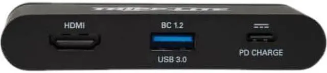 Alt view image 2 of 20 - Tripp Lite Usb C Multiport Adapter Converter 4K W/ /Hdmi Gigabit Ethernet Usb-A Hub Pd Charging Storage Cable Thunderbolt 3 Compatible