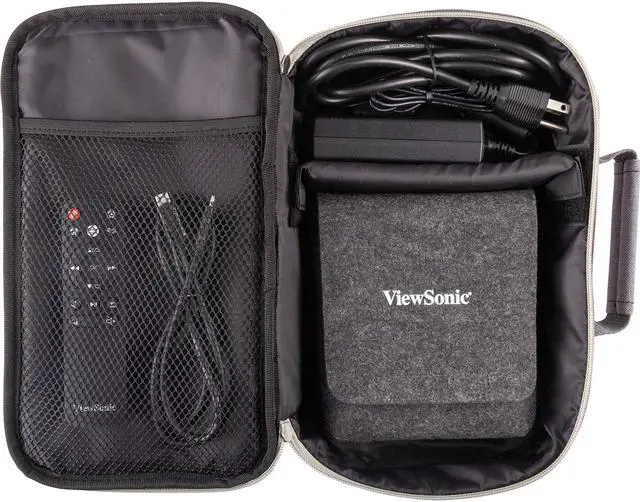 Alt view image 10 of 18 - ViewSonic PJ-CASE-010 Zipped Soft Padded Carrying Case for M1 Projector Gray